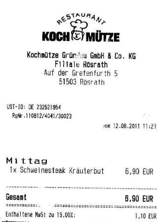 sbgr Hffner Kochmtze Restaurant